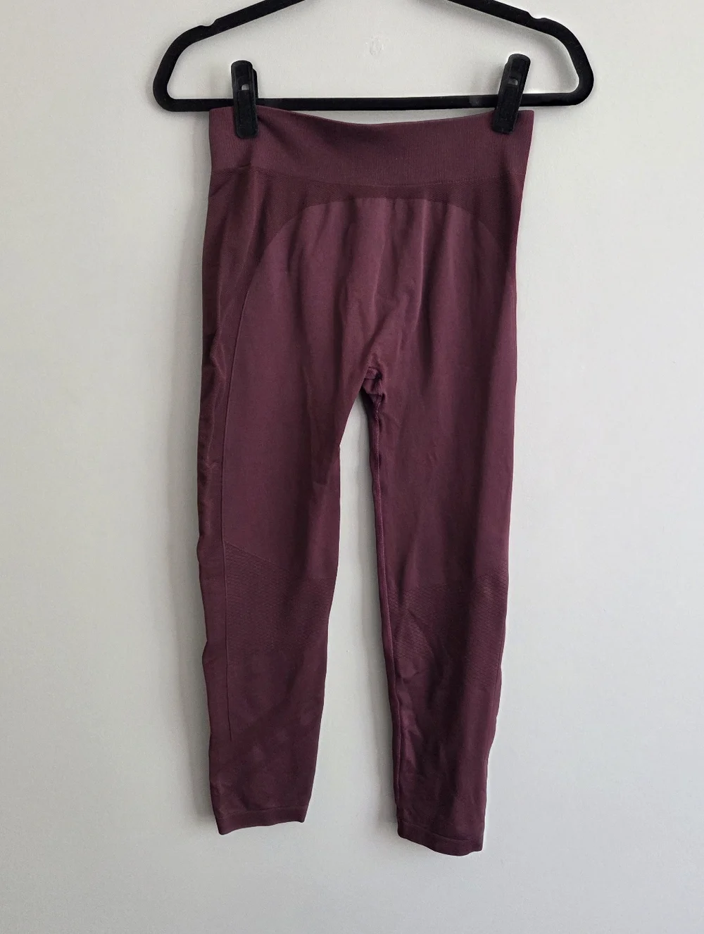 Tory Sport Athletic Athleisure Yoga Leggings Tights In Burgundy Maroon Size L